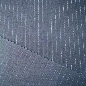 Polyester/Viscose/Spandex Plain Stripped Fabric Piece Dyed Quality for Lady′s