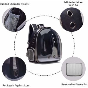 Transparent Capsule Pet Bag Carrier Luggage Case Transparent Trolley Case With