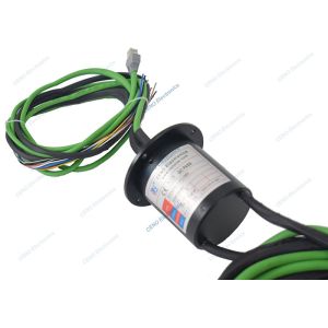 Modbus Signal Slip Ring With 10A Electric Power & Flange For Industrial