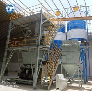 Dust Collector Dry Mortar Mixer Plant High Efficiency For Customized