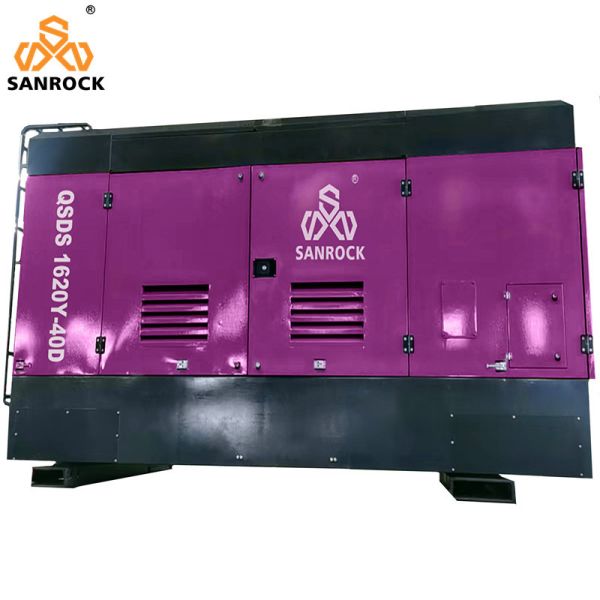 Diesel Screw Air Compressor Machine High Pressure 40 Bar For Water Well