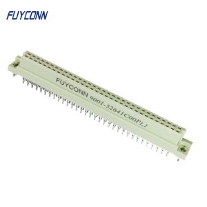 2 rows 64P Press Pin Euro DIN 41612 Connector Female Solderless Eurocard