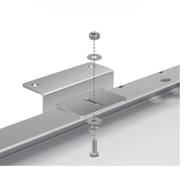 Quality 3.94*2.6 Solar Panel Mounting Brackets Easy Brushing Installation for Smooth Setup wholesale