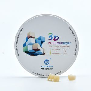 3D Pro Multilayer Dental Zirconia Block Higher Translucency For Crown Inlay