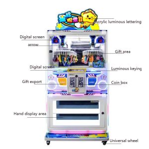 Indoor 2 Players Clip Keychain Arcade Machine Boutique Clip Prize Game Machines