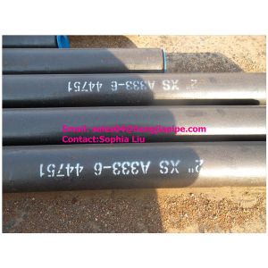 2'' XS A333-6 seamless pipes with plastic caps