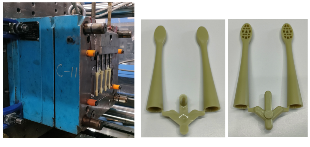 Low Volume Plastic Injection Molding For Multishape Toothbrush Cover Adapter