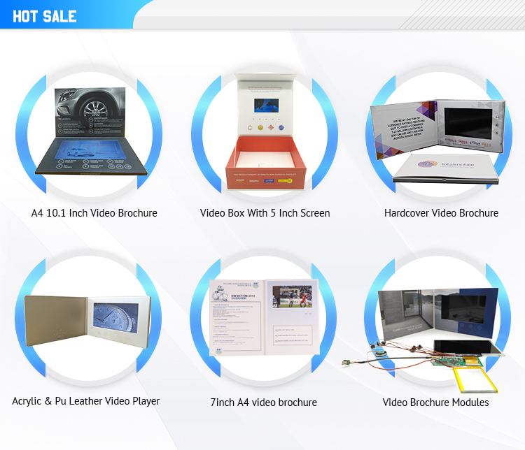 7 Inch Digital LCD Video Greeting Card / Video Module 300-2000MAH Battery