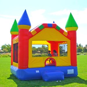 Customized Size Inflatable Santa Claus Castle Night Club Bounce House for 14