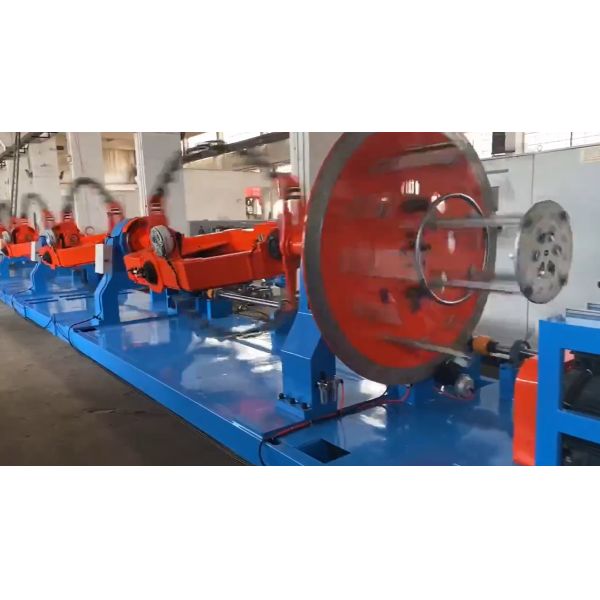 Quality 1250mm  1 + 4  PLC Control Cabling Machine For Physical Foam Coaxial Cable 6B 16mm wholesale