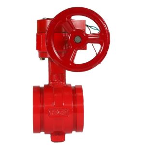 ANSI Grooved End ductile iron butterfly valve