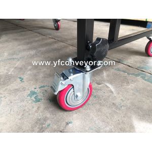 Expandable Motorized Rubber coated Flexible Roller Conveyor