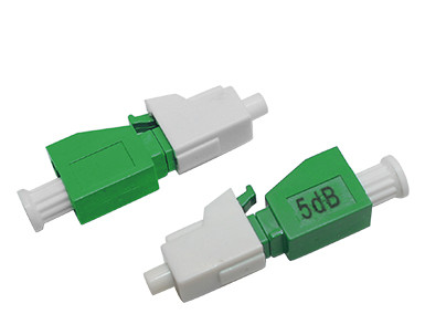 Quality LC APC Female To LC APC Male Plug In Fixed Fiber Optical Attenuator 1 - 25dB wholesale