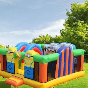 Unisex 2024 Inflatable Castle Child Moonwalk Bounce House Obstacle Course