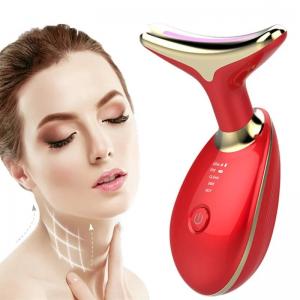 China 2023 Skin lifting Beauty Instrument LED Photon Vibration Neck Lifting Skin Tighten Anti Wrinkle Remove Massager Device on sale