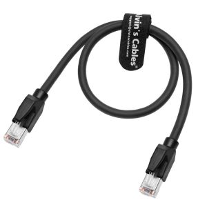 Alvin's Cables Cat6 Profinet Cable 1m Shielded Industrial Gold Plated