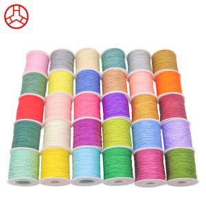 0.8mm Thick 72 Jade Thread Chinese Knot Silk Tassel Braided Bracelet Beading DIY