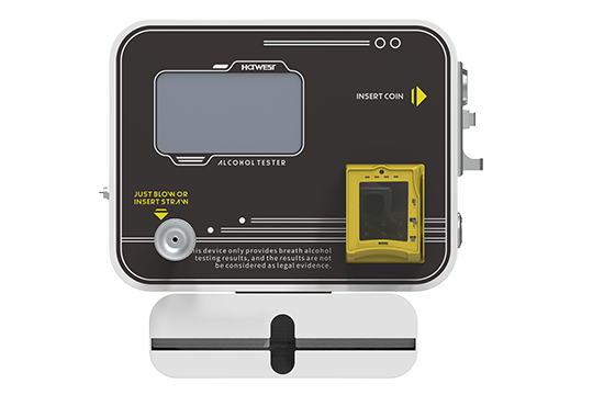 Black 7.0-inch Screen Standalone Wall Mount Fuel Cell Sensor Breathalyzer Bar