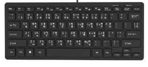 China HIPS Material Waterproof Keyboard with 78 Carbon Film Keys Silent Design Multi-Language Support and USB Plug-and-Play on sale