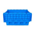Reusable Attached Lid Container Nestable Logistic Moving PP Solid Box with