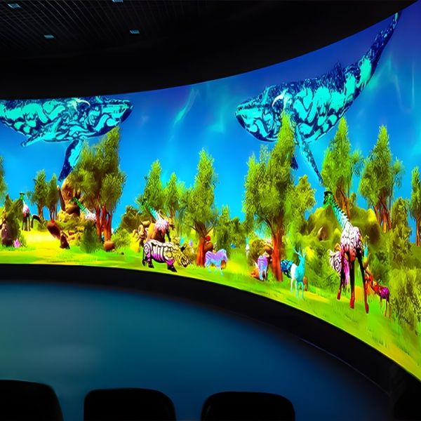 Interior 3D Immersive Projector Interactive Wall Projection System For