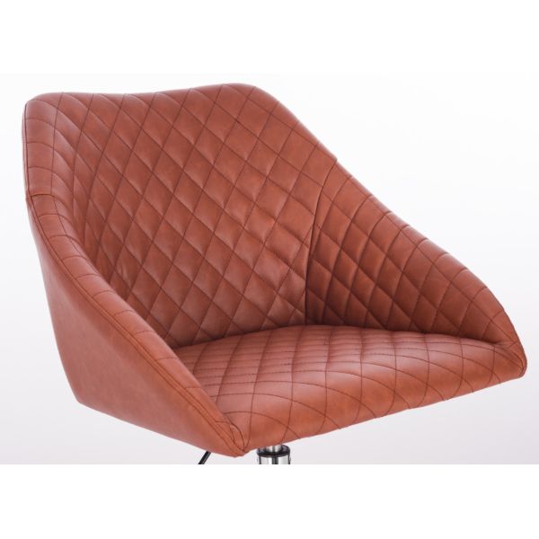 Vintage PU Seat Adjustable Height Home Office Swivel Desk Chair