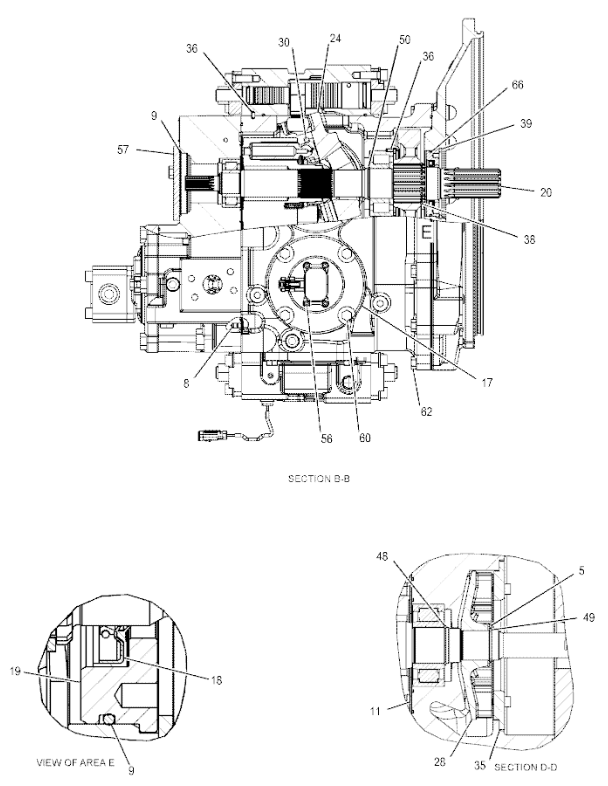 377-4950 3774950 369-9641 FOR CATERPILLAR 336F 340F 336E 336D2 XE EXCAVATOR PARTS HYDRAULIC PUMP MAIN PUMP HYDRAULIC PISTON PUMP GP-VANE AFTERMARKET