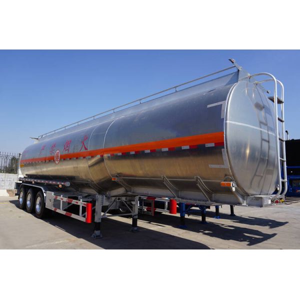 3 Axle 46000L Aluminum Tanker Trailer Anti Corrosion Petroleum