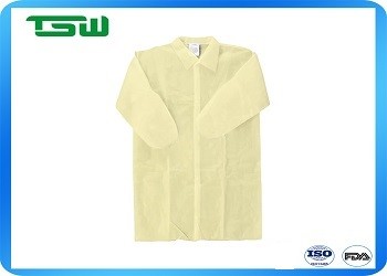 Quality 30g Latex Free Disposable Lab Coat With Elastic Cuff wholesale