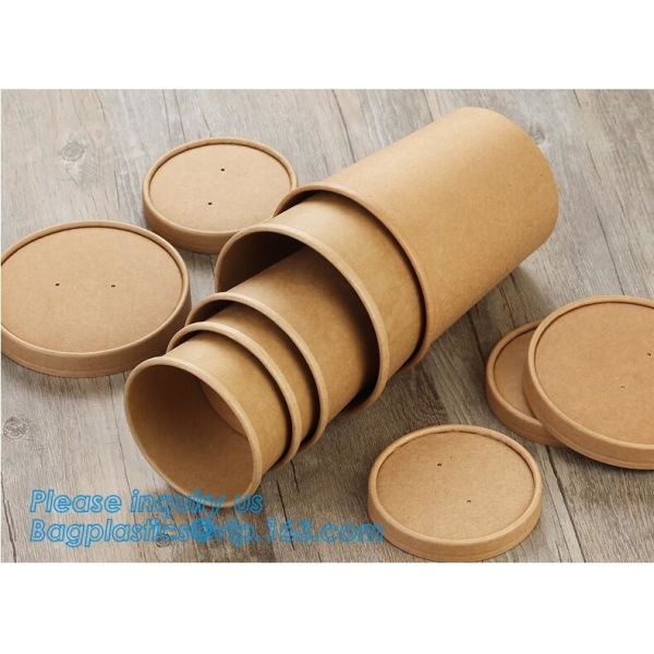 Disposable kraft paper soup cup_Double wall disposable hot coffee kraft paper