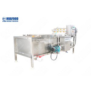 SUS304 Bubble Washing Machine Vegetable And Fruit 500kg/H Food Cleaning Machine