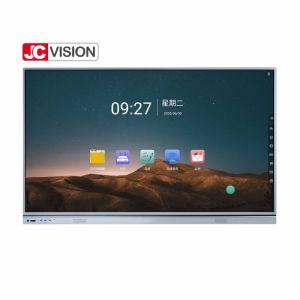 Cheap JCVISION 75 Inch JCHUB Interactive Flat Panel with Black/Silver Color IR 20 Points Touch for Education/Conference Using for sale