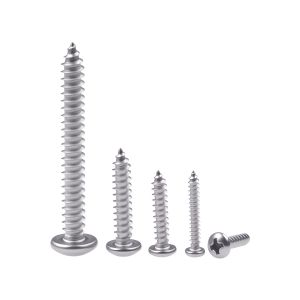 GB845 Carbon Steel Pan Head Self Tapping Screw with Phosphated Finish and 100%