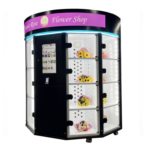 Quality Customistic Locker Fresh Flower Vending Machine With Refrigeration And Humidification With Android wholesale