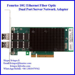 10 Gigabit Optical Fiber Server Application NIC SFP+ Network Adapter, Intel X520