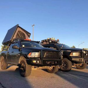 DONGE RAM 4x4 Auto Accessories Winch Rear Bumper with Tire Carrier and Jerrycan