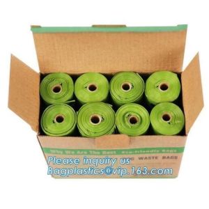 degradable pet waste poop bags dog cat clean up refill garbage bag, Capsule