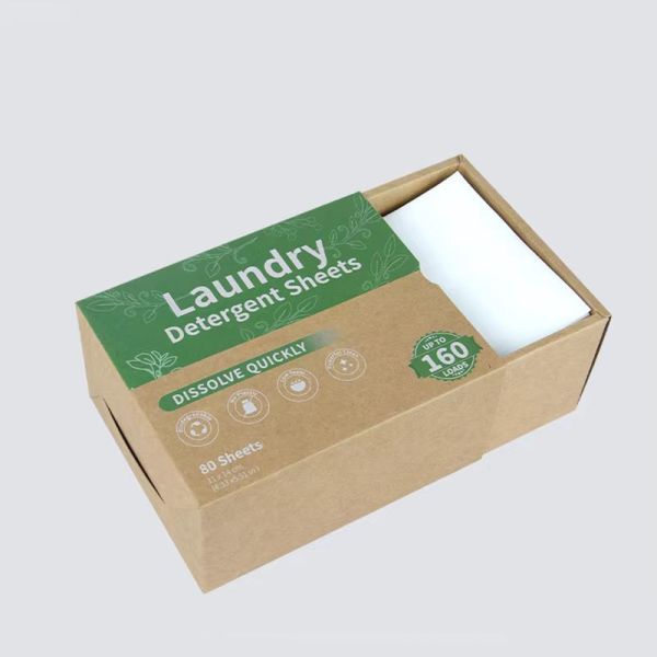 Quickly Dissolve Laundry Detergent Tablets Sheets Eco Friendly Laundry Strips