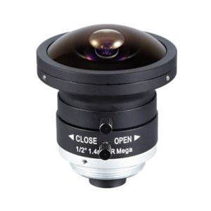 Cheap 1/2&quot; 1.4mm Megapixe C/CS Mount 182degree IR Fisheye Lens, 5MP Panoramic camera lens for sale