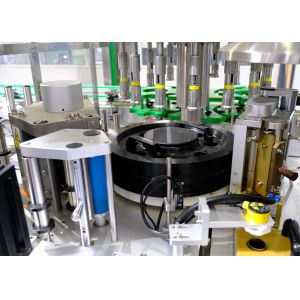 OPP Round Bottle Hot Melt Glue Labeling Machine For Plastic / Glass Bottle