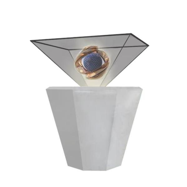 Quality Inverted Triangle Pyramid 3D Holographic Display Android / Windows System HDMI / USB Input wholesale