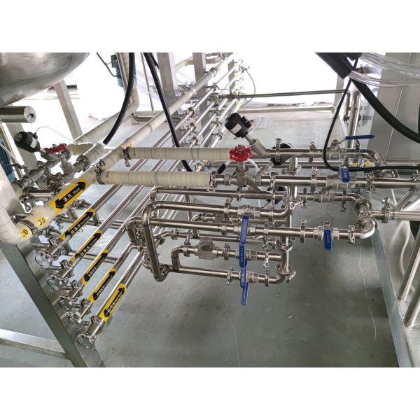 TUV High Viscosity Vacuum Emulsifier Mixer 1 Ton Electric Heating