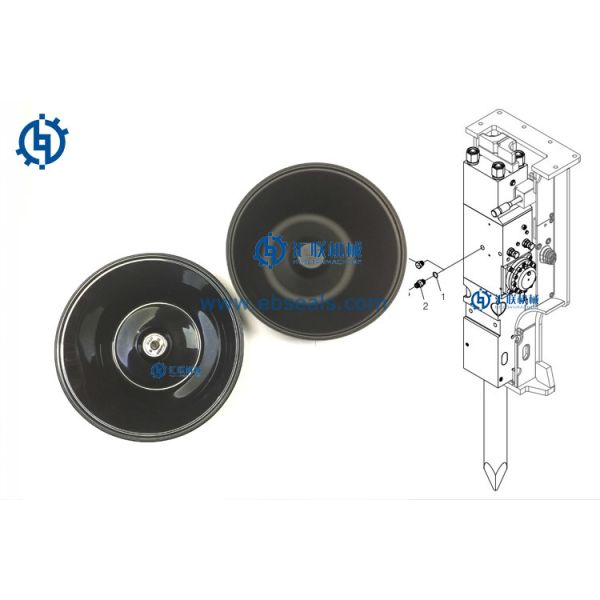 Quality Wear Resistant HM960 Hydraulic Breaker Diaphragm OEM / ODM available wholesale