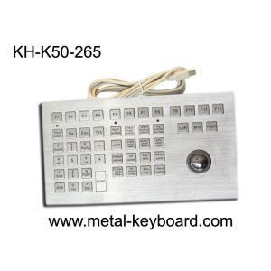 China Waterproof IP65 Rate Industrial Keyboard With Trackball Rugged Metal Trackball on sale