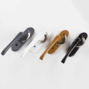 43g UPVC Crescent Moon Lock Aluminum Alloy Window Lock with Stainless Steel Hook