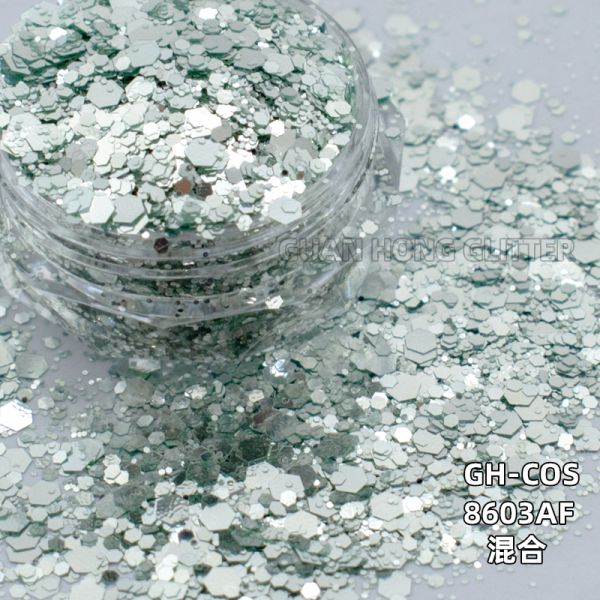 Party Makeup Iridescent Face Glitter Hexagon Titanium Ceramic Loose Cosmetic Glitter