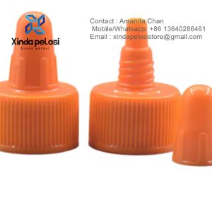 Custom Logo Twist Top Cap For Solvents Oils Paint Ink Squeeze Bottle
