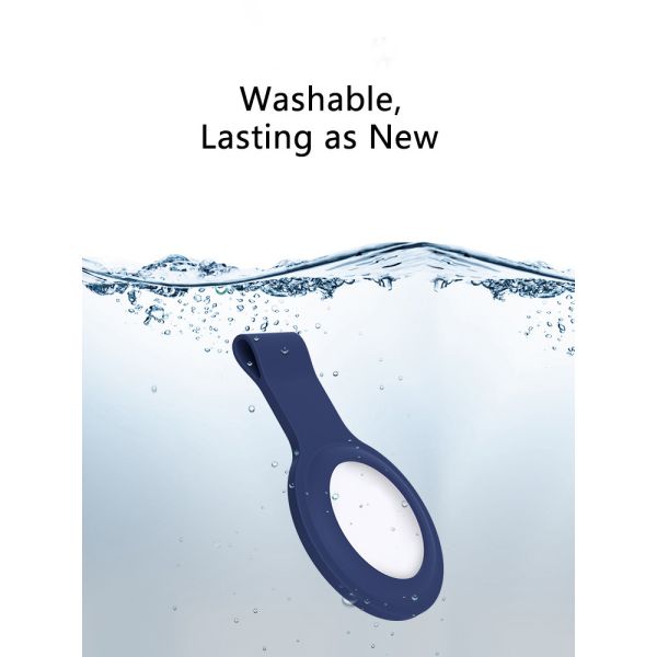 Silicone Holder For Airtag Pet Dog Collar,Keychain Protective Cover Compatible With Apple AirTags