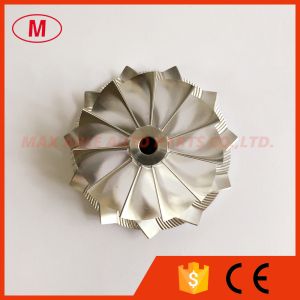Cheap RHF55 52.56/68.00mm 11+0 blades high perforance Turbo milling/aluminum 2618/billet compressor wheel for sale