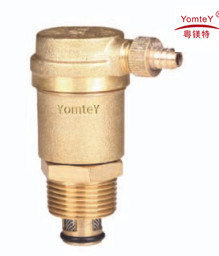 Cheap yomtey brass exhausting valve with strainer for sale